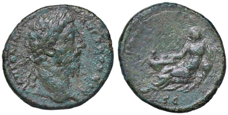 ROMANE IMPERIALI - Marco Aurelio (161-180) - Asse C. 348; RIC 1142 (AE g. 10,7)...