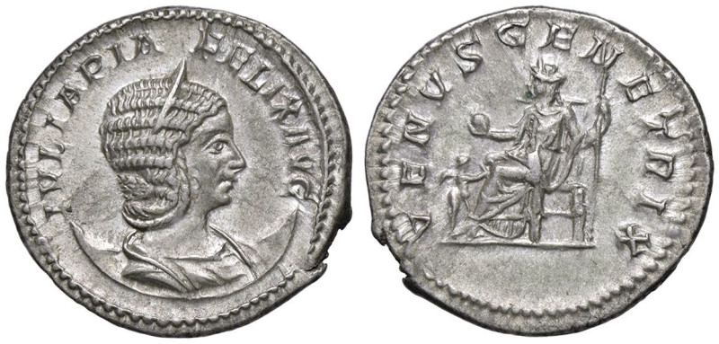 ROMANE IMPERIALI - Giulia Domna (moglie di S. Severo) - Antoniniano C. 206 (AG g...