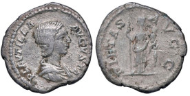 ROMANE IMPERIALI - Plautilla (moglie di Caracalla) - Denario C. 16; RIC 367  (AG g. 2,66)