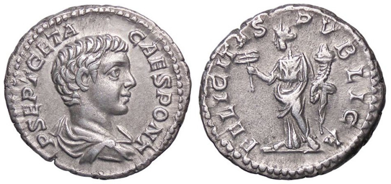 ROMANE IMPERIALI - Geta (209-212) - Denario C. 36; RIC 8 (AG g. 3,55)

Status:...