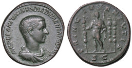 ROMANE IMPERIALI - Diadumeniano (218) - Sesterzio C. 7 (80 Fr.)  (AE g. 22,11) Ritocchi