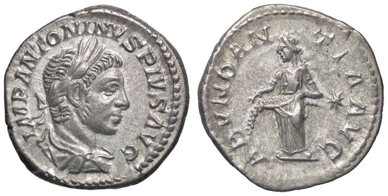 ROMANE IMPERIALI - Elagabalo (218-222) - Denario C. 1; RIC 56 (AG g. 3,2)

Sta...