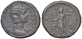 ROMANE IMPERIALI - Giulia Mamea (madre di A. Severo) - Asse C. 84; RIC 709  (AE g. 10,74)