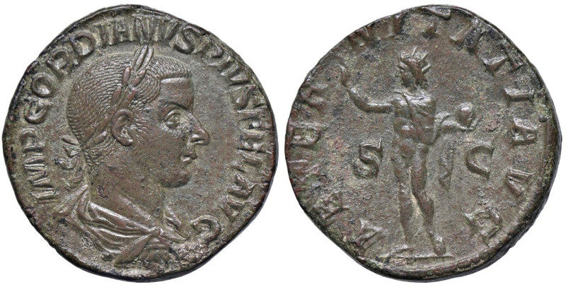 ROMANE IMPERIALI - Gordiano III (238-244) - Sesterzio C. 43; RIC 297 (AE g. 20,9...