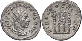 ROMANE IMPERIALI - Filippo I (244-249) - Antoniniano C. 50; RIC 62  (AG g. 3,9)