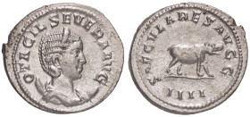 ROMANE IMPERIALI - Otacilia Severa (moglie di Filippo I) - Antoniniano C. 63; RIC 116b  (AG g. 4,81)