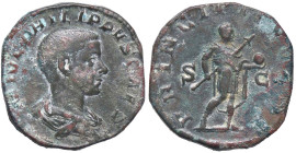 ROMANE IMPERIALI - Filippo II (247-249) - Sesterzio C. 55  (AE g. 17,63)