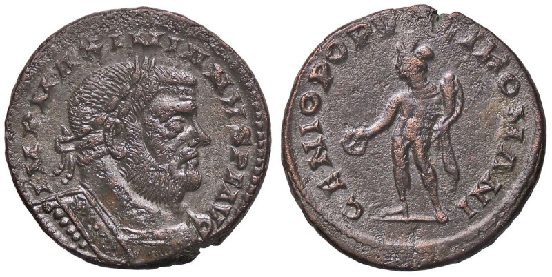 ROMANE IMPERIALI - Massimiano Ercole (286-310) - Follis RIC 25 (MI g. 9,09) Poro...