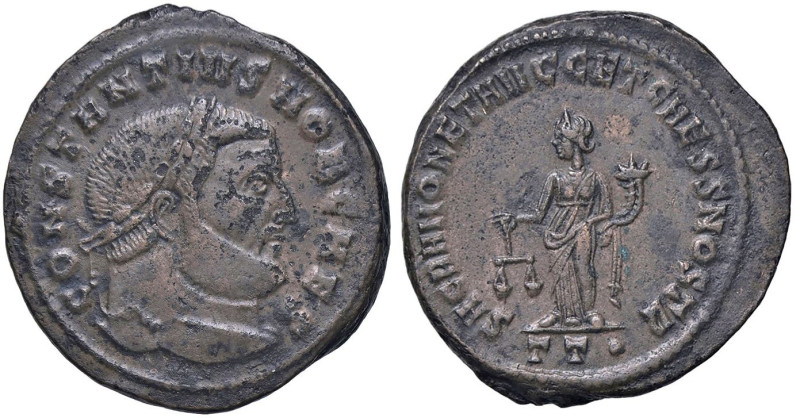 ROMANE IMPERIALI - Costanzo I (Cloro) (305-306) - Follis (Treviri) (MI g. 12,56)...