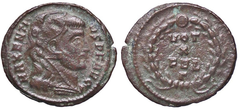 ROMANE IMPERIALI - Massenzio (306-312) - Follis ridotto RIC 241 (MI g. 2,39)

...