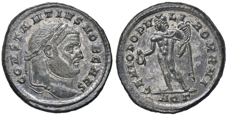 ROMANE IMPERIALI - Costantino I (306-337) - Follis (Aquileia) MI Ex asta Rauch-l...