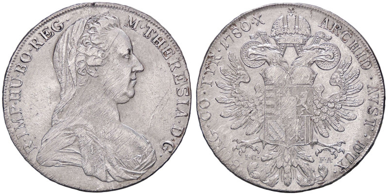 ESTERE - AUSTRIA - Maria Teresa (vedova) (1765-1780) - Tallero 1780 Kr. 23 AG
...