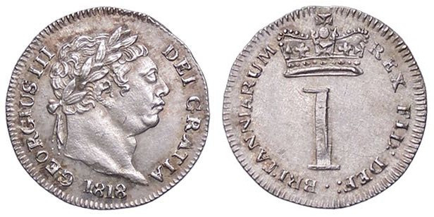 ESTERE - GRAN BRETAGNA - Giorgio III (1760-1820) - Penny 1818 Spink 3796 AG

S...