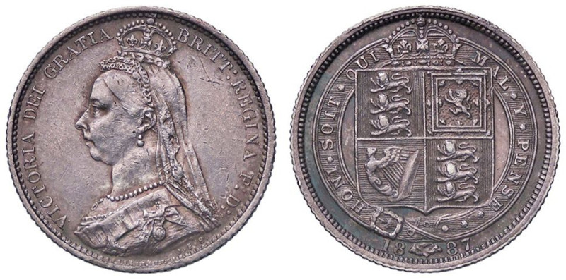 ESTERE - GRAN BRETAGNA - Vittoria (1837-1901) - 6 Pence 1887 Kr. 759; Spink 3928...