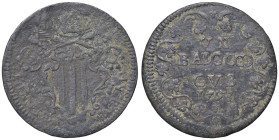 Rame Pontificio da Benedetto XIV (Gubbio e Ravenna), parte IV - GUBBIO - Benedetto XIV (1740-1758) - Baiocco 1753 Munt. 468 var. III  CU R/Giglio sopr...