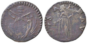Rame Pontificio da Benedetto XIV (Gubbio e Ravenna), parte IV - RAVENNA - Benedetto XIV (1740-1758) - Quattrino Munt. 773; DV 381  CU Asse ruotato di ...