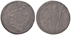 Rame Pontificio da Benedetto XIV (Gubbio e Ravenna), parte IV - RAVENNA - Benedetto XIV (1740-1758) - Quattrino Munt. 836; DV 230  CU Asse ruotato di ...