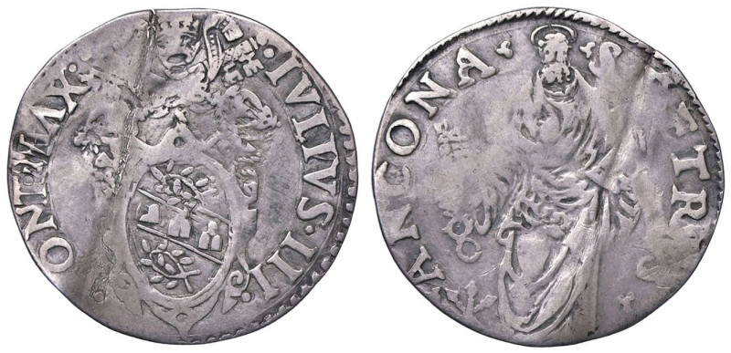 ZECCHE ITALIANE - ANCONA - Giulio III (1550-1555) - Giulio R (AG g. 2,43)

Sta...