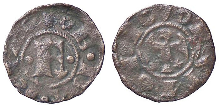 ZECCHE ITALIANE - FERRARA - Obizzo III D'Este (1344-1352) - Denaro CNI 1/6; MIR ...