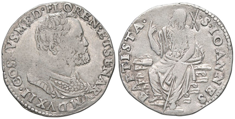 ZECCHE ITALIANE - FIRENZE - Cosimo I (1536-1574) - Testone Pucci 50 R (AG g. 9,0...