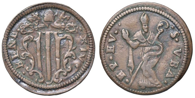 ZECCHE ITALIANE - GUBBIO - Benedetto XIV (1740-1758) - Quattrino CU

Status: B...