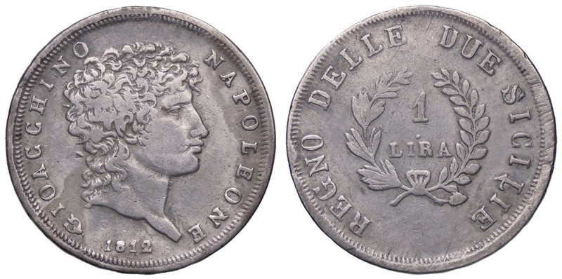 ZECCHE ITALIANE - NAPOLI - Gioacchino Murat (secondo periodo, 1811-1815) - Lira ...