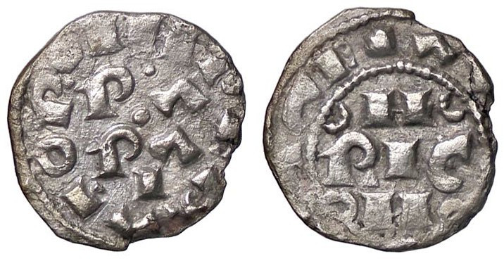 ZECCHE ITALIANE - PAVIA - Federico II di Svevia (1220-1250) - Denaro CNI 17/22; ...