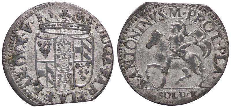 ZECCHE ITALIANE - PIACENZA - Odoardo Farnese (1622-1646) - 10 Soldi CNI 50/54; M...