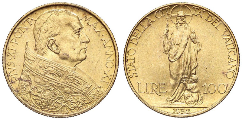 ZECCHE ITALIANE - ROMA - Pio XI (1922-1939) - 100 Lire 1932 Pag. 615; Mont. 424 ...