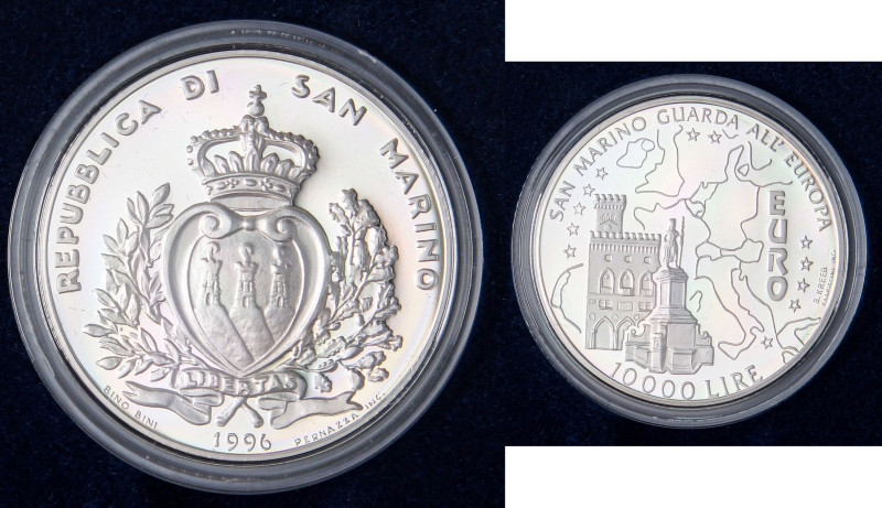 ZECCHE ITALIANE - SAN MARINO - Nuova monetazione (1972) - 10.000 Lire 1996 - Ver...