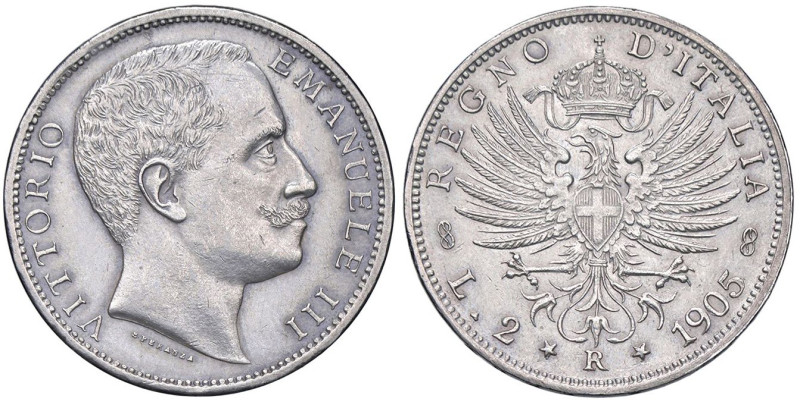 SAVOIA - Vittorio Emanuele III (1900-1943) - 2 Lire 1905 Aquila Pag. 729; Mont. ...