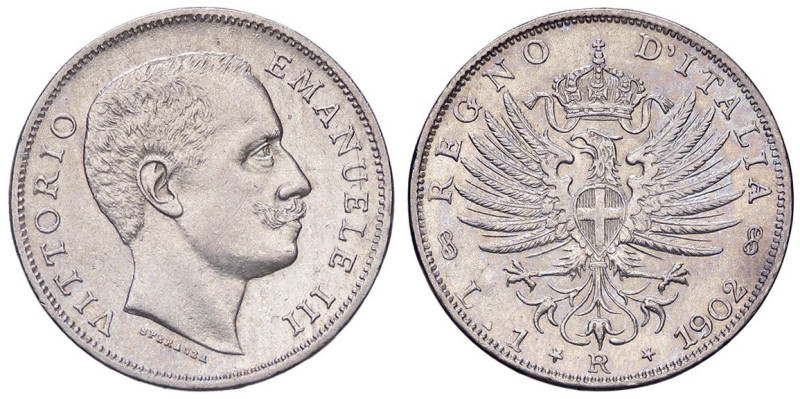 SAVOIA - Vittorio Emanuele III (1900-1943) - Lira 1902 Aquila Pag. 764; Mont. 18...