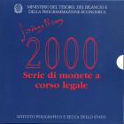 REPUBBLICA ITALIANA - Repubblica Italiana (monetazione in lire) (1946-2001) - Serie zecca 2000 Mont. 37 R  In confezione - 12 valori