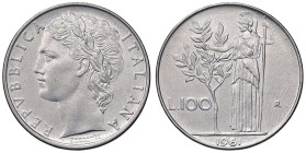 REPUBBLICA ITALIANA - Repubblica Italiana (monetazione in lire) (1946-2001) - 100 Lire 1961 Mont. 11  AC