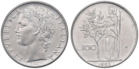 REPUBBLICA ITALIANA - Repubblica Italiana (monetazione in lire) (1946-2001) - 100 Lire 1963 Mont. 13  AC