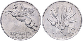 REPUBBLICA ITALIANA - Repubblica Italiana (monetazione in lire) (1946-2001) - 10 Lire 1946 Mont. 3 R IT