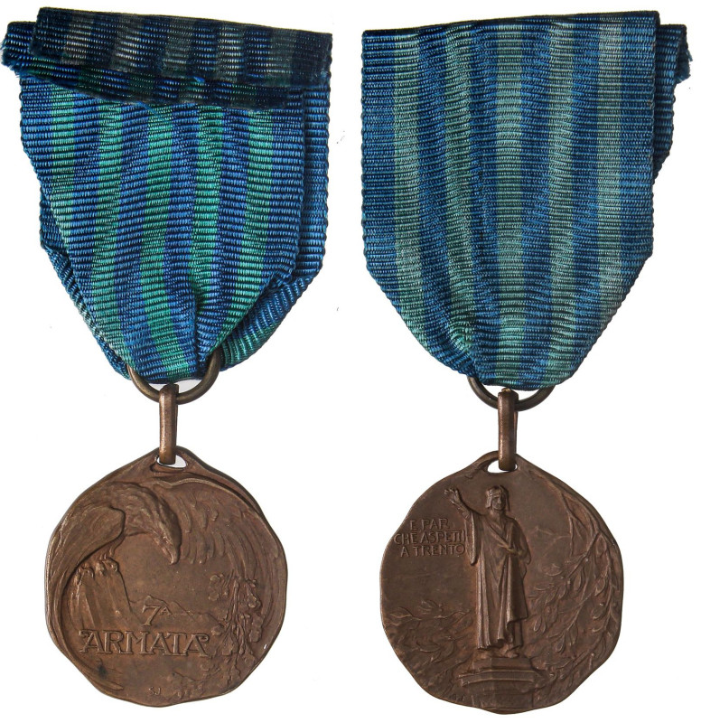 MEDAGLIE - SAVOIA - Vittorio Emanuele III (1900-1943) - Medaglia 7a Armata AE Ø ...