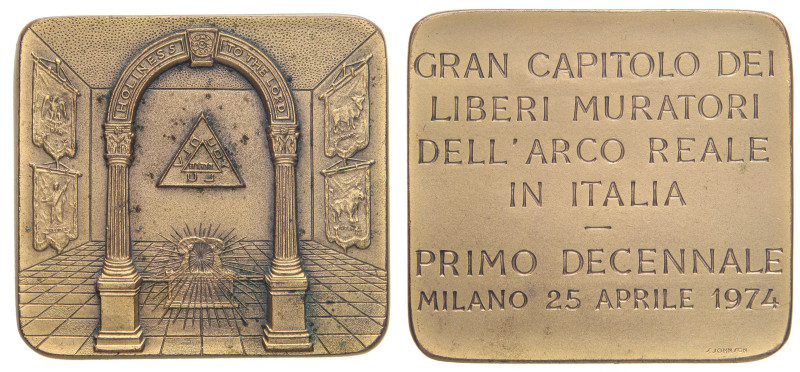 MEDAGLIE - CITTA' - Milano - Placchetta 1974 AE mm 45x50

 mm 45x50 -

Statu...