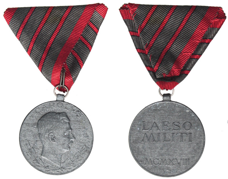 MEDAGLIE ESTERE - AUSTRIA - Carlo I (1916-1918) - Medaglia 1918 - Per i feriti M...