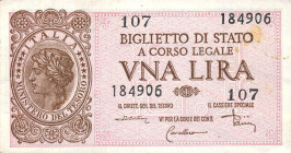CARTAMONETA - BIGLIETTI DI STATO - Luogotenenza (1944-1946) - Lira 23/11/1944 Alfa 19; Lireuro 5C   Di Cristina/Cavallaro/Parisi Questa serie dovrebbe...