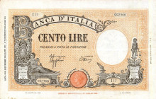 CARTAMONETA - BANCA d'ITALIA - Vittorio Emanuele III (1900-1943) - 100 Lire - Barbetti 09/12/1942 - Fascio Alfa 370; Lireuro 21A   Azzolini/Urbini