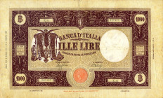 CARTAMONETA - BANCA d'ITALIA - Luogotenenza (1944-1946) - 1.000 Lire - Barbetti (testina) 06/03/1944 Alfa 627; Lireuro 49AA R  Azzolini/Urbini