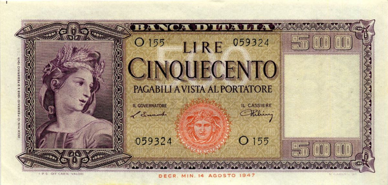 CARTAMONETA - BANCA d'ITALIA - Repubblica Italiana (monetazione in lire) (1946-2...