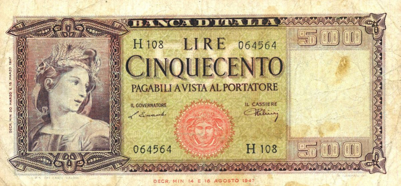 CARTAMONETA - BANCA d'ITALIA - Repubblica Italiana (monetazione in lire) (1946-2...