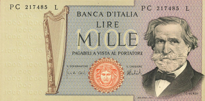 CARTAMONETA - BANCA d'ITALIA - Repubblica Italiana (monetazione in lire) (1946-2...