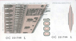 CARTAMONETA - BANCA d'ITALIA - Repubblica Italiana (monetazione in lire) (1946-2001) - 1.000 Lire - Marco Polo 14/03/1984 Alfa 729; Lireuro 57C   Ciam...