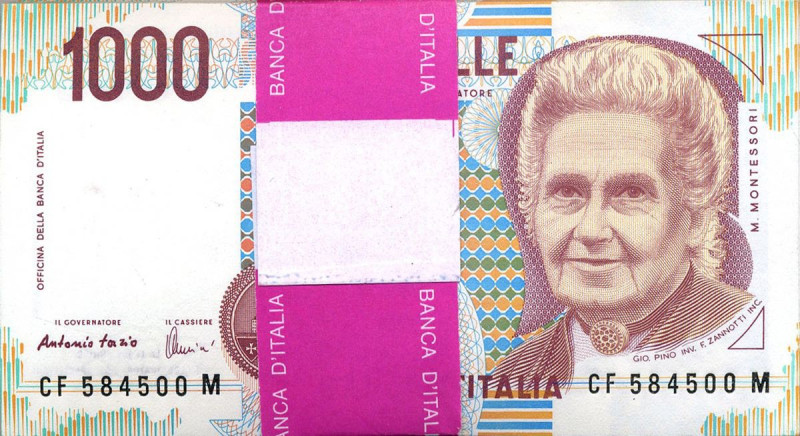 CARTAMONETA - BANCA d'ITALIA - Repubblica Italiana (monetazione in lire) (1946-2...