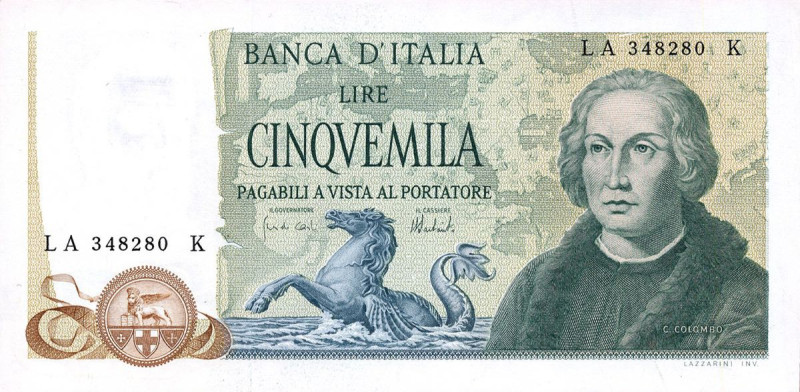 CARTAMONETA - BANCA d'ITALIA - Repubblica Italiana (monetazione in lire) (1946-2...