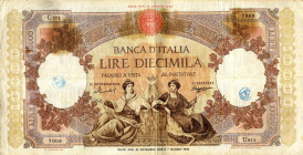 CARTAMONETA - BANCA d'ITALIA - Repubblica Italiana (monetazione in lire) (1946-2001) - 10.000 Lire - Rep. Marinare 21/11/1955 Alfa 834; Lireuro 73J   ...