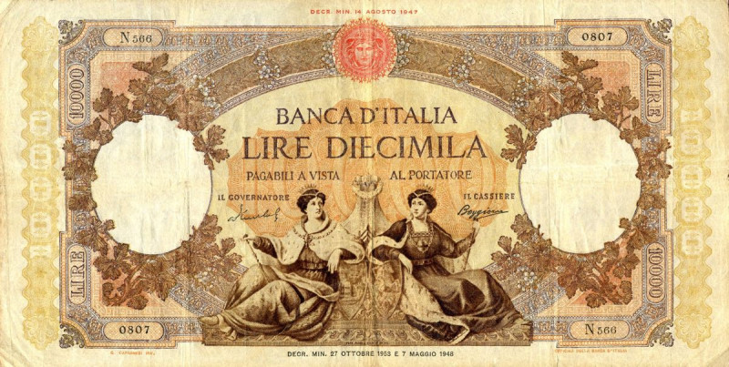 CARTAMONETA - BANCA d'ITALIA - Repubblica Italiana (monetazione in lire) (1946-2...